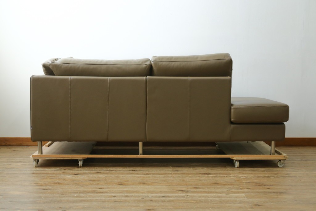 中古　デンマーク製　美品　BoConcept(ボーコンセプト)　I.D.V.　シンプルモダンなコーナーソファ　定価約85万円　(R-079098)