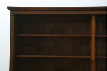 中古　美品　別注品　松本民芸家具　和モダンデザインのC型下駄箱　(R-079100)