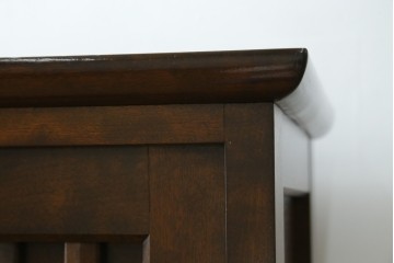 中古　美品　別注品　松本民芸家具　和モダンデザインのC型下駄箱　(R-079100)