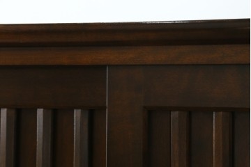 中古　美品　別注品　松本民芸家具　和モダンデザインのC型下駄箱　(R-079100)