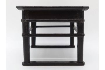 時代物　李朝　シンプルで使い勝手の良い角膳(お膳、木製、脚付き、朝鮮美術、飾り台、四角)(R-079106)