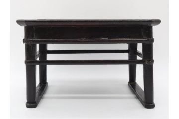 時代物　李朝　シンプルで使い勝手の良い角膳(お膳、木製、脚付き、朝鮮美術、飾り台、四角)(R-079106)