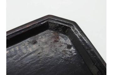 時代物　李朝　シンプルで使い勝手の良い角膳(お膳、木製、脚付き、朝鮮美術、飾り台、四角)(R-079106)