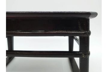 時代物　李朝　シンプルで使い勝手の良い角膳(お膳、木製、脚付き、朝鮮美術、飾り台、四角)(R-079106)