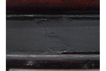 時代物　李朝　シンプルで使い勝手の良い角膳(お膳、木製、脚付き、朝鮮美術、飾り台、四角)(R-079106)