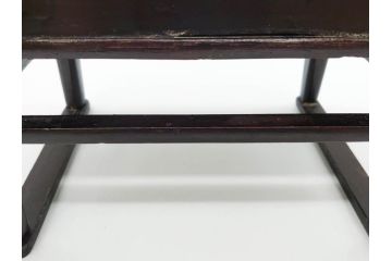 時代物　李朝　シンプルで使い勝手の良い角膳(お膳、木製、脚付き、朝鮮美術、飾り台、四角)(R-079106)