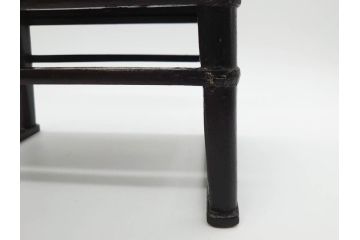 時代物　李朝　シンプルで使い勝手の良い角膳(お膳、木製、脚付き、朝鮮美術、飾り台、四角)(R-079106)