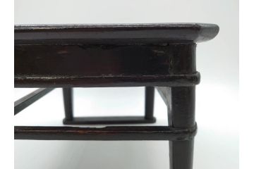 時代物　李朝　シンプルで使い勝手の良い角膳(お膳、木製、脚付き、朝鮮美術、飾り台、四角)(R-079106)