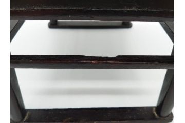 時代物　李朝　シンプルで使い勝手の良い角膳(お膳、木製、脚付き、朝鮮美術、飾り台、四角)(R-079106)