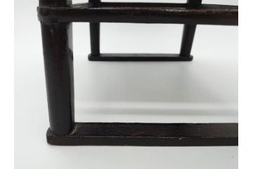 時代物　李朝　シンプルで使い勝手の良い角膳(お膳、木製、脚付き、朝鮮美術、飾り台、四角)(R-079106)