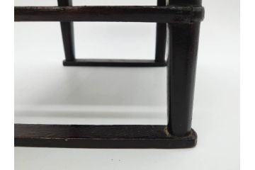 時代物　李朝　シンプルで使い勝手の良い角膳(お膳、木製、脚付き、朝鮮美術、飾り台、四角)(R-079106)