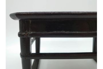 時代物　李朝　シンプルで使い勝手の良い角膳(お膳、木製、脚付き、朝鮮美術、飾り台、四角)(R-079106)