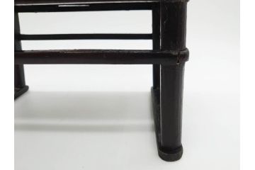 時代物　李朝　シンプルで使い勝手の良い角膳(お膳、木製、脚付き、朝鮮美術、飾り台、四角)(R-079106)
