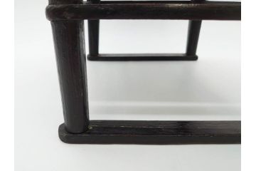 時代物　李朝　シンプルで使い勝手の良い角膳(お膳、木製、脚付き、朝鮮美術、飾り台、四角)(R-079106)