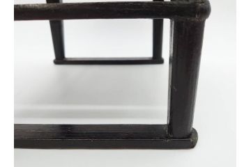 時代物　李朝　シンプルで使い勝手の良い角膳(お膳、木製、脚付き、朝鮮美術、飾り台、四角)(R-079106)