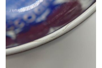 デンマーク　ROYAL COPENHAGEN(ロイヤルコペンハーゲン)　Tenera(テネラ)　FAJANCE(ファイアンス焼き)　温かみのあるデザインが魅力のボウル4点セット(花、フラワー、風景、深皿、小鉢、洋食器、北欧)(R-079107)