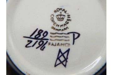 デンマーク　ROYAL COPENHAGEN(ロイヤルコペンハーゲン)　Tenera(テネラ)　FAJANCE(ファイアンス焼き)　温かみのあるデザインが魅力のボウル4点セット(花、フラワー、風景、深皿、小鉢、洋食器、北欧)(R-079107)