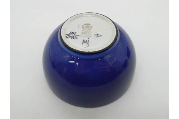 デンマーク　ROYAL COPENHAGEN(ロイヤルコペンハーゲン)　Tenera(テネラ)　FAJANCE(ファイアンス焼き)　温かみのあるデザインが魅力のボウル4点セット(花、フラワー、風景、深皿、小鉢、洋食器、北欧)(R-079107)