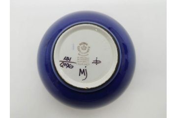デンマーク　ROYAL COPENHAGEN(ロイヤルコペンハーゲン)　Tenera(テネラ)　FAJANCE(ファイアンス焼き)　温かみのあるデザインが魅力のボウル4点セット(花、フラワー、風景、深皿、小鉢、洋食器、北欧)(R-079107)