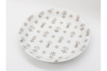 ARABIA FINLAND　Tapestry(タペストリー)　ブラウン　5/1152　落ち着いた雰囲気が魅力のプレート(大皿、陶器、北欧、洋食器、アラビア、フィンランド、北欧食器)(R-079110)