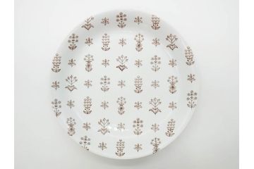 ARABIA FINLAND　Tapestry(タペストリー)　ブラウン　5/1152　落ち着いた雰囲気が魅力のプレート(大皿、陶器、北欧、洋食器、アラビア、フィンランド、北欧食器)(R-079110)