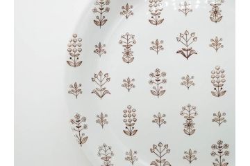 ARABIA FINLAND　Tapestry(タペストリー)　ブラウン　5/1152　落ち着いた雰囲気が魅力のプレート(大皿、陶器、北欧、洋食器、アラビア、フィンランド、北欧食器)(R-079110)