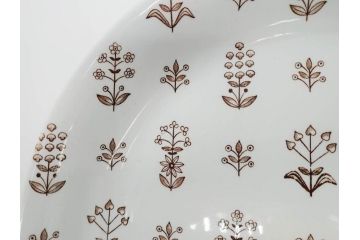 ARABIA FINLAND　Tapestry(タペストリー)　ブラウン　5/1152　落ち着いた雰囲気が魅力のプレート(大皿、陶器、北欧、洋食器、アラビア、フィンランド、北欧食器)(R-079110)