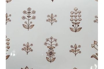 ARABIA FINLAND　Tapestry(タペストリー)　ブラウン　5/1152　落ち着いた雰囲気が魅力のプレート(大皿、陶器、北欧、洋食器、アラビア、フィンランド、北欧食器)(R-079110)