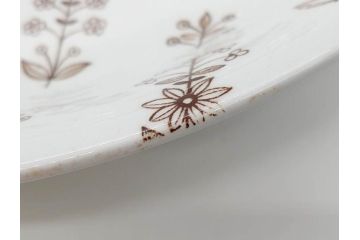 ARABIA FINLAND　Tapestry(タペストリー)　ブラウン　5/1152　落ち着いた雰囲気が魅力のプレート(大皿、陶器、北欧、洋食器、アラビア、フィンランド、北欧食器)(R-079110)