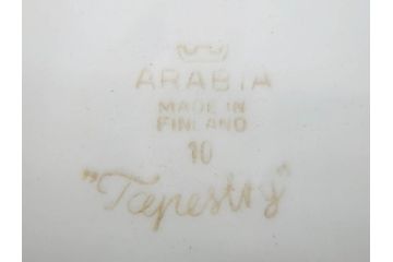 ARABIA FINLAND　Tapestry(タペストリー)　ブラウン　5/1152　落ち着いた雰囲気が魅力のプレート(大皿、陶器、北欧、洋食器、アラビア、フィンランド、北欧食器)(R-079110)