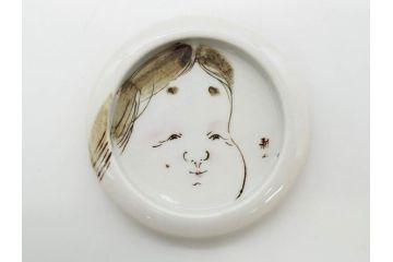 時代物　陶器　おかめ　天狗　寿　染付　様々な組み合わせが楽しめる引手6点セット(引き手、耕山、取っ手、ハンドル、把手)(R-079113)