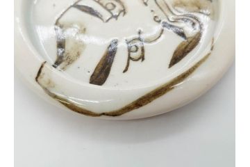 時代物　陶器　おかめ　天狗　寿　染付　様々な組み合わせが楽しめる引手6点セット(引き手、耕山、取っ手、ハンドル、把手)(R-079113)