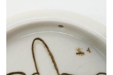 時代物　陶器　おかめ　天狗　寿　染付　様々な組み合わせが楽しめる引手6点セット(引き手、耕山、取っ手、ハンドル、把手)(R-079113)