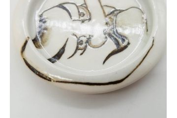 時代物　陶器　おかめ　天狗　寿　染付　様々な組み合わせが楽しめる引手6点セット(引き手、耕山、取っ手、ハンドル、把手)(R-079113)