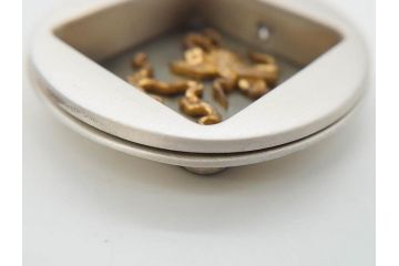 時代物　彫金　金工　緻密な毛彫りが美しい引手6点セット(引き手、鶴、ツル、鳥、花、植物、金具、ハンドル、取っ手、把手、藤原)(R-079114)