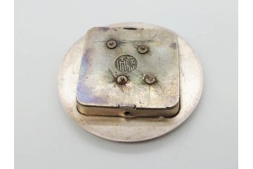 時代物　彫金　金工　緻密な毛彫りが美しい引手6点セット(引き手、鶴、ツル、鳥、花、植物、金具、ハンドル、取っ手、把手、藤原)(R-079114)