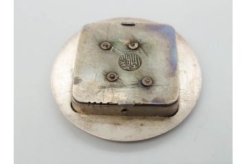 時代物　彫金　金工　緻密な毛彫りが美しい引手6点セット(引き手、鶴、ツル、鳥、花、植物、金具、ハンドル、取っ手、把手、藤原)(R-079114)