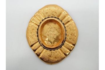 時代物　彫金　金工　緻密な毛彫りが美しい引手6点セット(引き手、鶴、ツル、鳥、花、植物、金具、ハンドル、取っ手、把手、藤原)(R-079114)