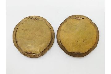 時代物　銅製　多種多様なデザインが楽しめる引手42点セット(乱れ桐、千鳥紋、菊、藤、花、月、稲穂、松、丸型、菱型、角型、楕円形、ハンドル、金具、取っ手、把手)(R-079115)