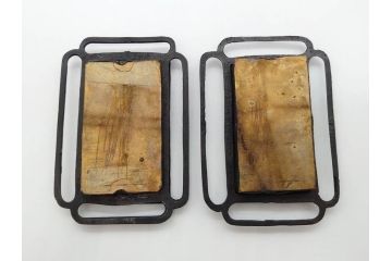 時代物　銅製　多種多様なデザインが楽しめる引手42点セット(乱れ桐、千鳥紋、菊、藤、花、月、稲穂、松、丸型、菱型、角型、楕円形、ハンドル、金具、取っ手、把手)(R-079115)
