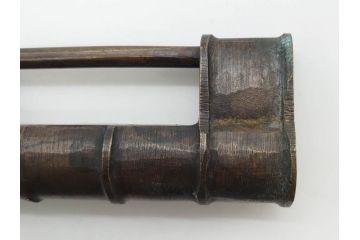 中国　古銅　錠前　重厚感のある文字合わせ錠等5点セット(李朝、朝鮮、鍵、カギ、ディスプレイ)(R-079116)