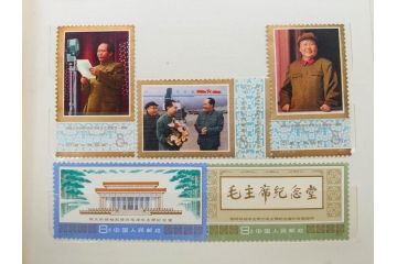 中国人民郵政　バラ　中国切手146枚(朱徳同志、全国科学大会、毛沢東主席、中華人民共和国成立30周年、鑑真大師、薔薇、バラ、ローズ、花、橋、切手帳)(R-079117)