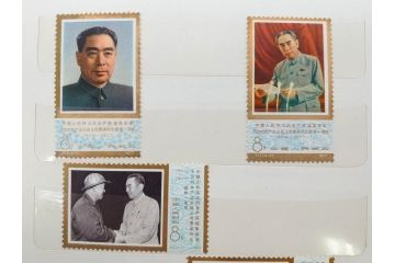 中国人民郵政　バラ　中国切手146枚(朱徳同志、全国科学大会、毛沢東主席、中華人民共和国成立30周年、鑑真大師、薔薇、バラ、ローズ、花、橋、切手帳)(R-079117)