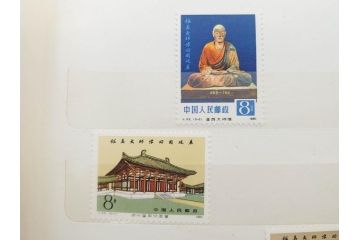 中国人民郵政　バラ　中国切手146枚(朱徳同志、全国科学大会、毛沢東主席、中華人民共和国成立30周年、鑑真大師、薔薇、バラ、ローズ、花、橋、切手帳)(R-079117)
