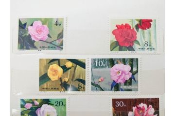 中国人民郵政　バラ　中国切手146枚(朱徳同志、全国科学大会、毛沢東主席、中華人民共和国成立30周年、鑑真大師、薔薇、バラ、ローズ、花、橋、切手帳)(R-079117)