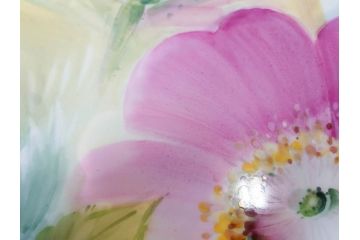 ドイツ　マイセン　Meissen　お部屋を華やかに彩る陶板画(プラーク、花、フラワー、ハンドペイント、西洋美術、額装、サイン有り)(R-079118)