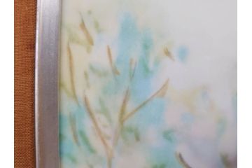 ノリタケ　NORITAKE　堂本印象　ふんわり優しい色彩が心を和ませる陶板画(プラーク、風景画、額装、陶器、サイン有り)(R-079119)
