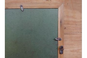 真作　1974年　サイタ亨　「草津天狗山 しゃくなげの咲く頃」　F6(6号)　絵画(鉛筆、水彩、DR.T.SAITA、サイン入り、落款印、肉筆、風景、花、山、額装)(R-079121)