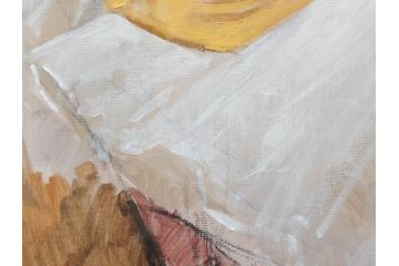 真作　吉野谷幸重　「踊り子」　F12(12号)　絵画(油絵、油彩、人物画、女性、バレリーナ、肉筆、サイン入り、額装)(R-079123)
