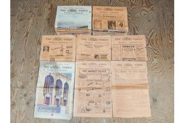 アンティーク　戦前　1936年　イギリス　THE TIMES WEEKLY EDITION　英字新聞46部(英国、広告、カラー、白黒、ディスプレイ、情報誌、ニュースペーパー、newspaper)(R-079125)　